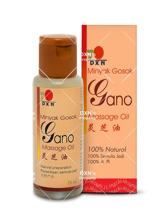 DXN Gano Massage Oil Φυσική Ανακούφιση και Ευεξία με Ganoderma